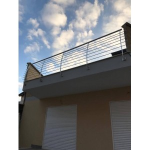 ringhiera in acciaio inox satinato